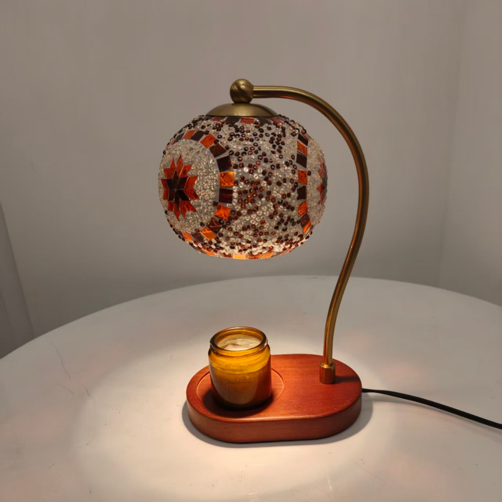 Turkish Mosaic Candle Warmer Lamp - Image 2